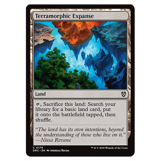 Terramorphic Expanse 0179 card from the Magic The Gathering set Aetherdrift Commander