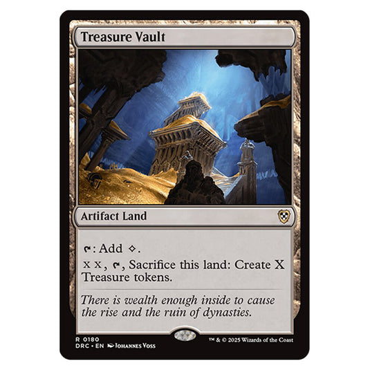 Treasure Vault 0180 card from the Magic The Gathering set Aetherdrift Commander