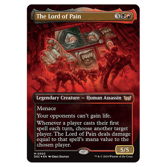 The Lord of Pain 003 card from the Magic The Gathering set Duskmourn: House of Horror Commander