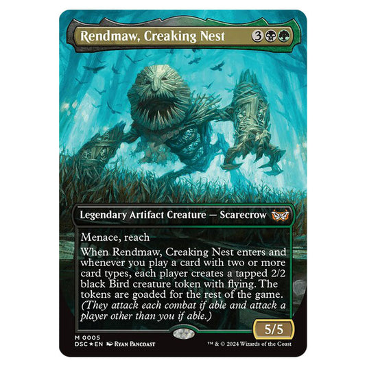 Rendmaw, Creaking Nest 005 card from the Magic The Gathering set Duskmourn: House of Horror Commander