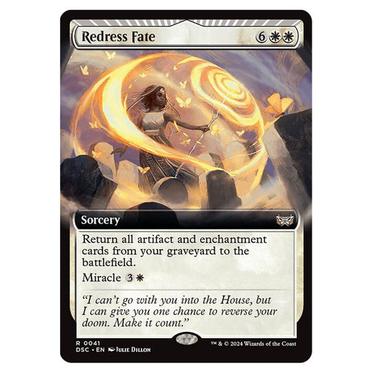 Redress Fate 041 card from the Magic The Gathering set Duskmourn: House of Horror Commander