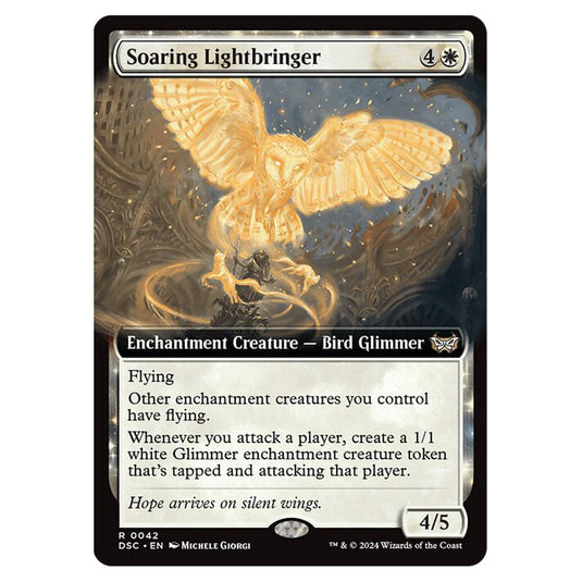 Soaring Lightbringer 042 card from the Magic The Gathering set Duskmourn: House of Horror Commander