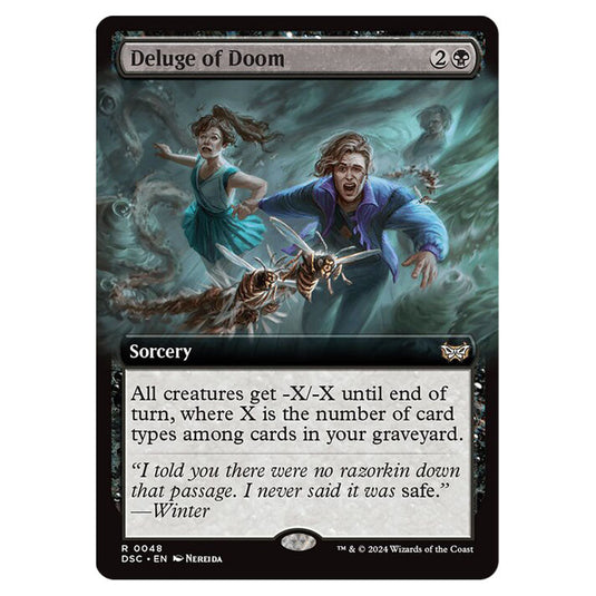 Deluge of Doom 048 card from the Magic The Gathering set Duskmourn: House of Horror Commander