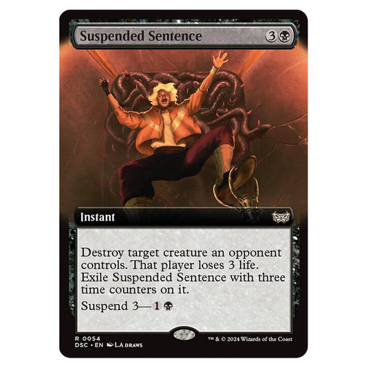 Suspended Sentence 054 card from the Magic The Gathering set Duskmourn: House of Horror Commander