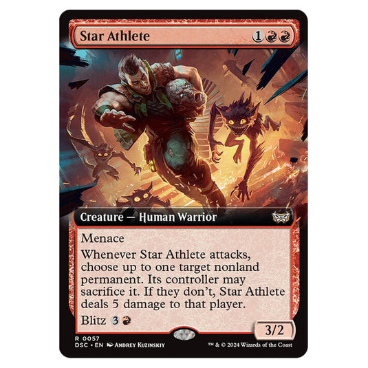 Star Athlete 057 card from the Magic The Gathering set Duskmourn: House of Horror Commander