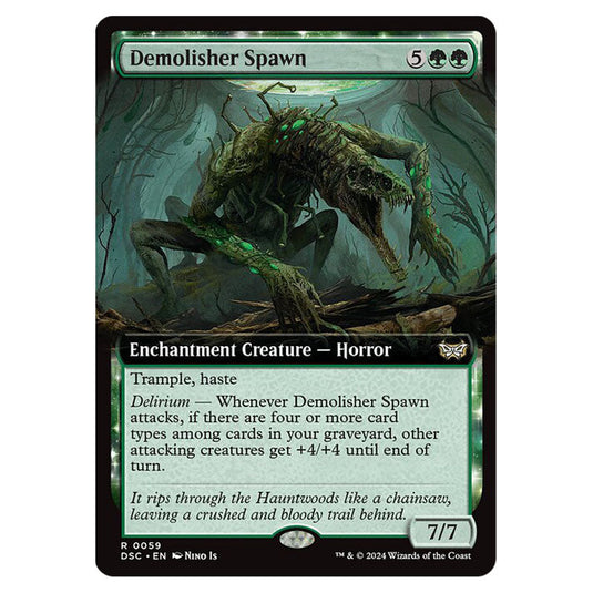 Demolisher Spawn 059 card from the Magic The Gathering set Duskmourn: House of Horror Commander