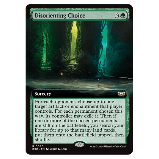 Disorienting Choice 060 card from the Magic The Gathering set Duskmourn: House of Horror Commander