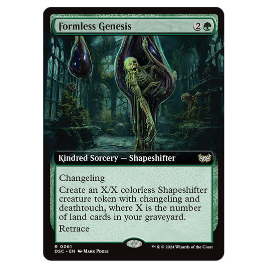 Formless Genesis 061 card from the Magic The Gathering set Duskmourn: House of Horror Commander