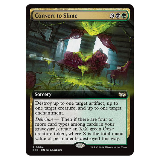 Convert to Slime 064 card from the Magic The Gathering set Duskmourn: House of Horror Commander