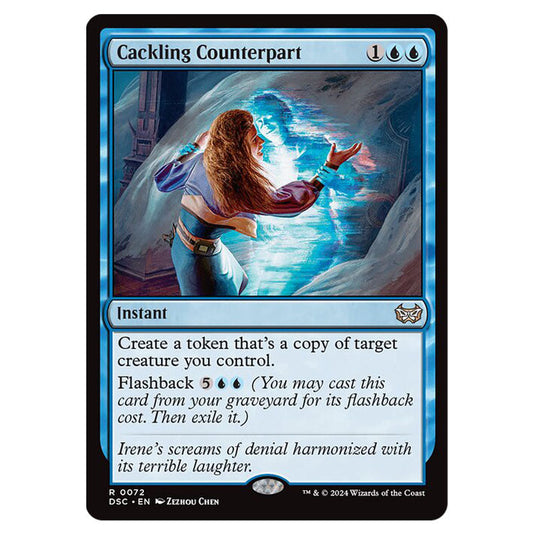 Cackling Counterpart 072 card from the Magic The Gathering set Duskmourn: House of Horror Commander