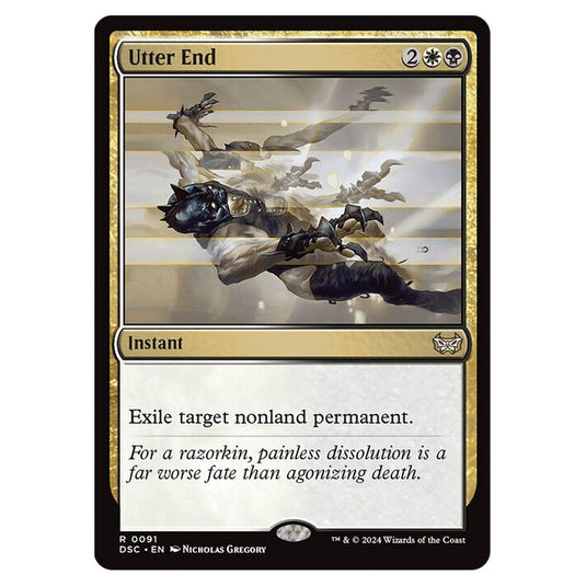 Utter End 091 card from the Magic The Gathering set Duskmourn: House of Horror Commander