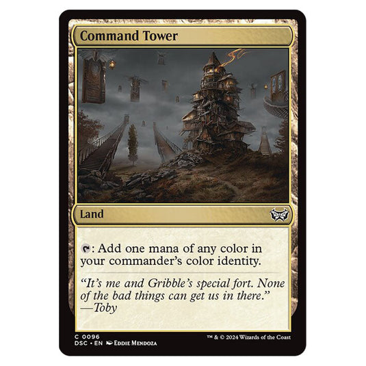 Command Tower 096 card from the Magic The Gathering set Duskmourn: House of Horror Commander