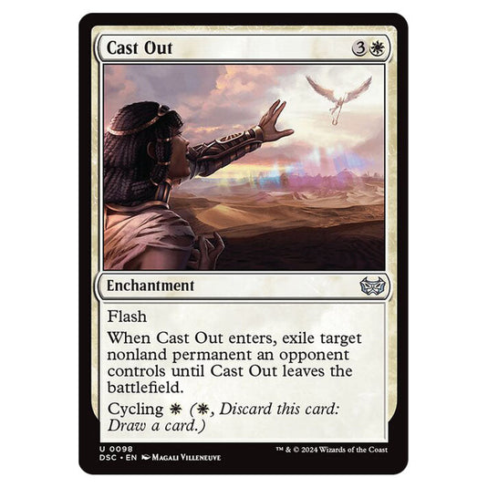 Cast Out 098 card from the Magic The Gathering set Duskmourn: House of Horror Commander