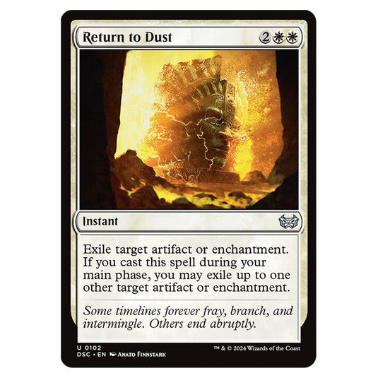 Return to Dust 102 card from the Magic The Gathering set Duskmourn: House of Horror Commander