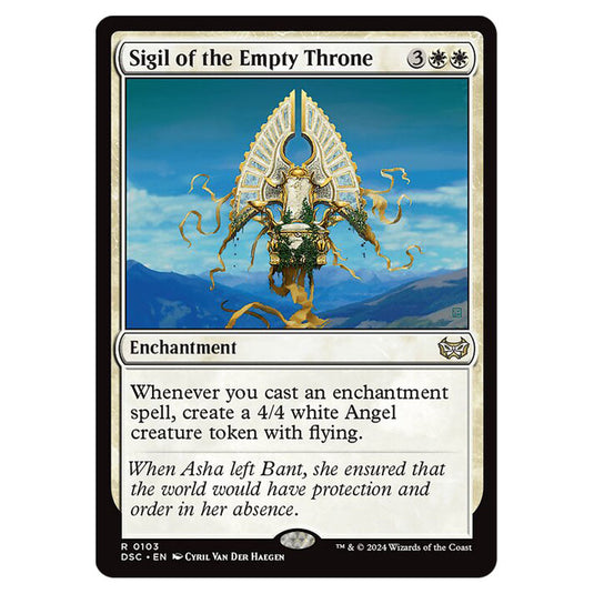 Sigil of the Empty Throne 103 card from the Magic The Gathering set Duskmourn: House of Horror Commander