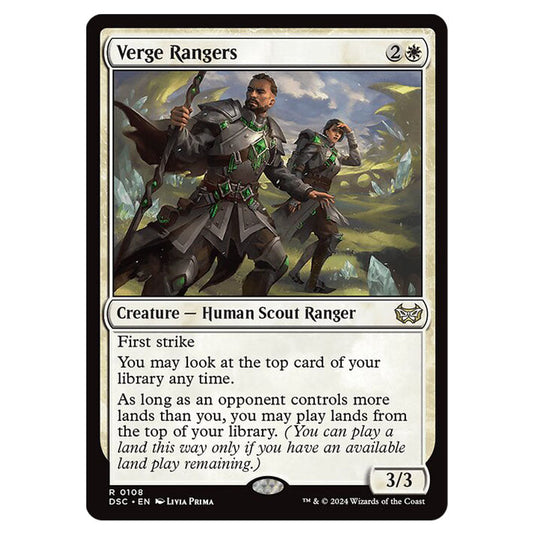 Verge Rangers 108 card from the Magic The Gathering set Duskmourn: House of Horror Commander