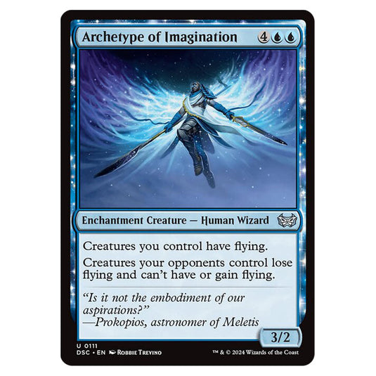 Archetype of Imagination 111 card from the Magic The Gathering set Duskmourn: House of Horror Commander