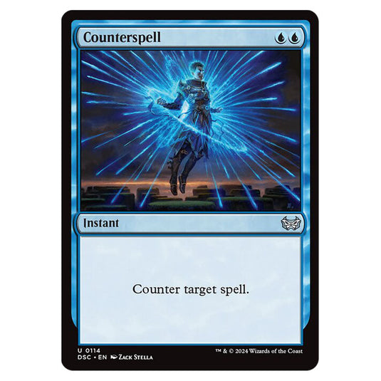 Counterspell 114 card from the Magic The Gathering set Duskmourn: House of Horror Commander