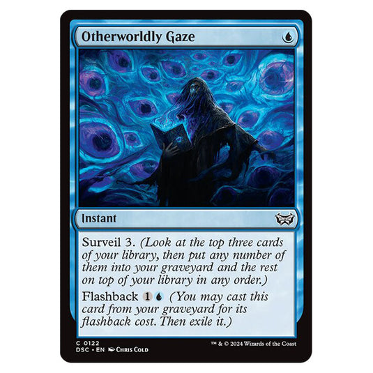 Otherworldly Gaze 122 card from the Magic The Gathering set Duskmourn: House of Horror Commander