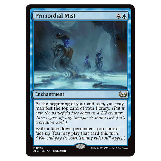 Primordial Mist 123 card from the Magic The Gathering set Duskmourn: House of Horror Commander