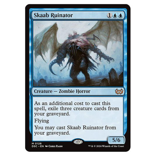 Skaab Ruinator 128 card from the Magic The Gathering set Duskmourn: House of Horror Commander