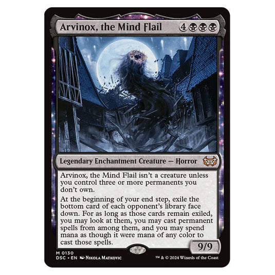 Arvinox, the Mind Flail 130 card from the Magic The Gathering set Duskmourn: House of Horror Commander