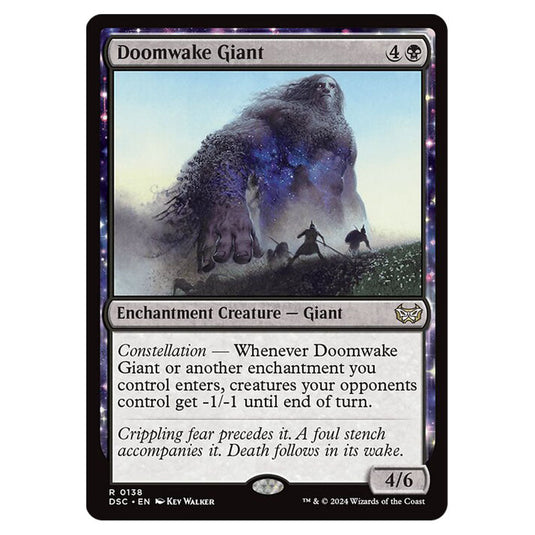 Doomwake Giant 138 card from the Magic The Gathering set Duskmourn: House of Horror Commander