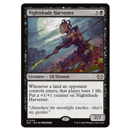 Nightshade Harvester 150 card from the Magic The Gathering set Duskmourn: House of Horror Commander