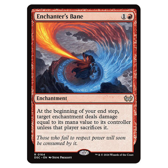 Enchanter's Bane 164 card from the Magic The Gathering set Duskmourn: House of Horror Commander