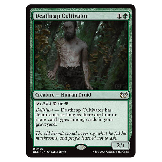 Deathcap Cultivator 175 card from the Magic The Gathering set Duskmourn: House of Horror Commander