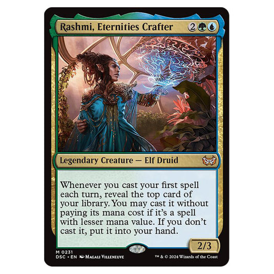 Rashmi, Eternities Crafter 231 card from the Magic The Gathering set Duskmourn: House of Horror Commander