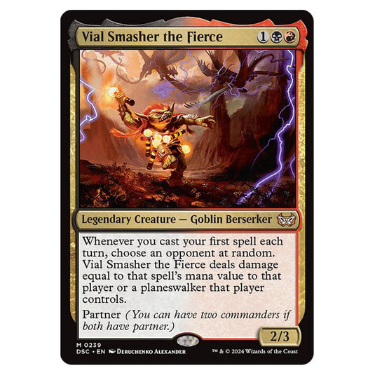 Vial Smasher the Fierce 239 card from the Magic The Gathering set Duskmourn: House of Horror Commander