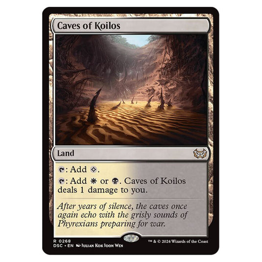 Caves of Koilos 268 card from the Magic The Gathering set Duskmourn: House of Horror Commander