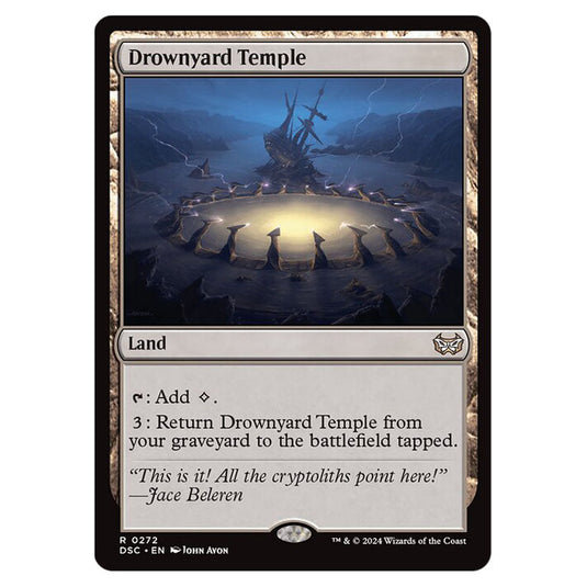 Drownyard Temple 272 card from the Magic The Gathering set Duskmourn: House of Horror Commander