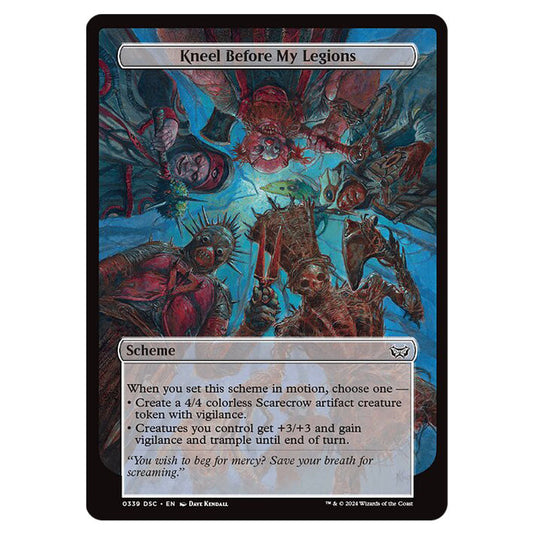 Kneel Before My Legions 339 card from the Magic The Gathering set Duskmourn: House of Horror Commander