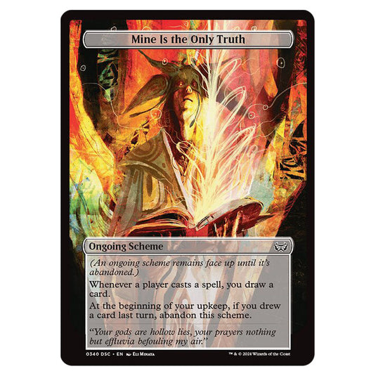 Mine Is the Only Truth 340 card from the Magic The Gathering set Duskmourn: House of Horror Commander