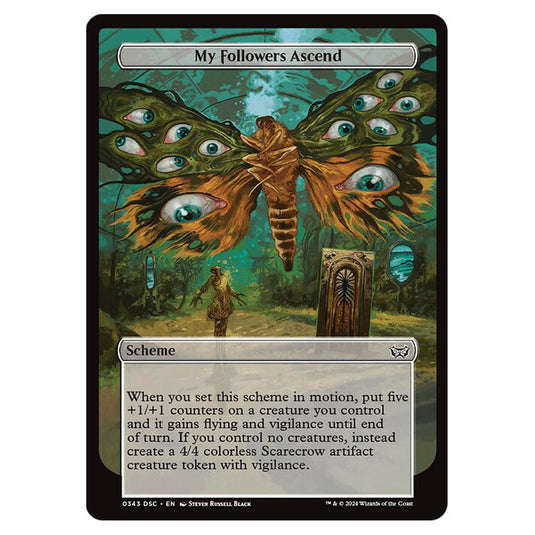 My Followers Ascend 343 card from the Magic The Gathering set Duskmourn: House of Horror Commander