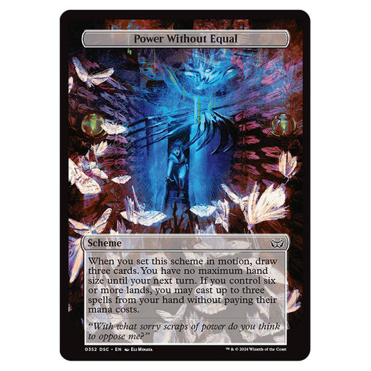 Power Without Equal 352 card from the Magic The Gathering set Duskmourn: House of Horror Commander