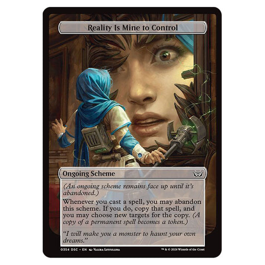 Reality Is Mine to Control 354 card from the Magic The Gathering set Duskmourn: House of Horror Commander