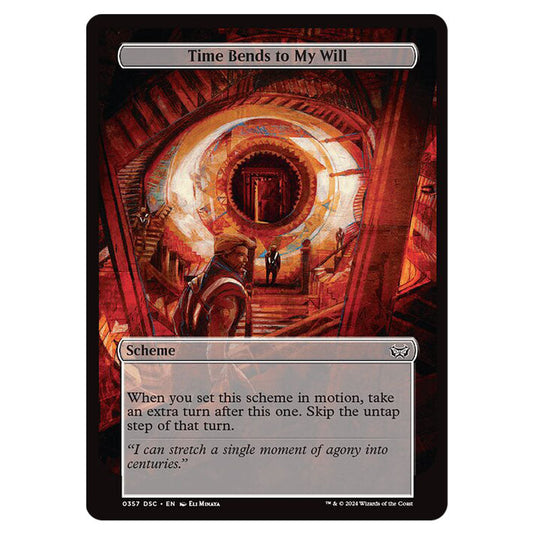 Time Bends to My Will 357 card from the Magic The Gathering set Duskmourn: House of Horror Commander