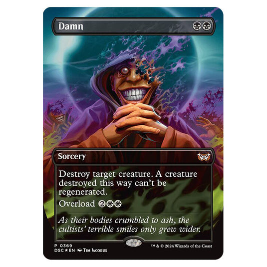 Damn 369 card from the Magic The Gathering set Duskmourn: House of Horror Commander