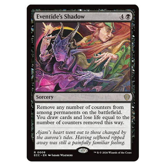 Eventide's Shadow 0008 card from the Magic The Gathering set Lorwyn Eclipsed Commander