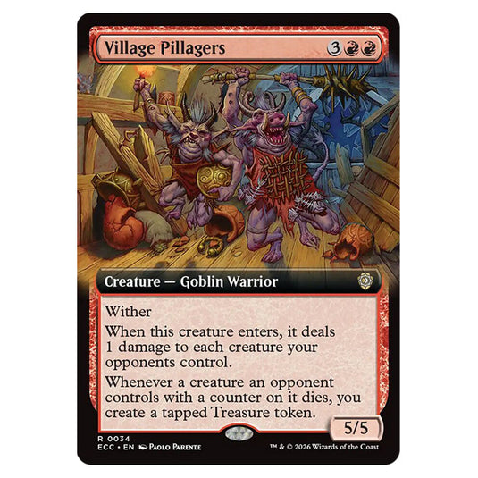 Village Pillagers 0034 card from the Magic The Gathering set Lorwyn Eclipsed Commander