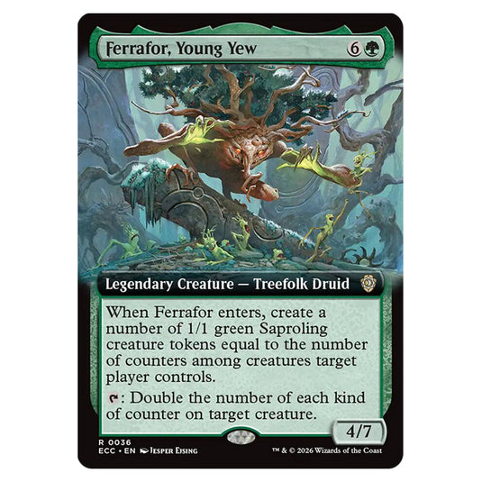 Ferrafor, Young Yew 0036 card from the Magic The Gathering set Lorwyn Eclipsed Commander