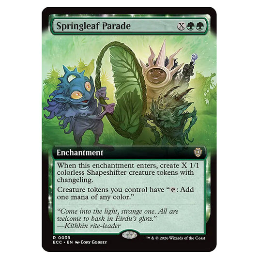Springleaf Parade 0039 card from the Magic The Gathering set Lorwyn Eclipsed Commander