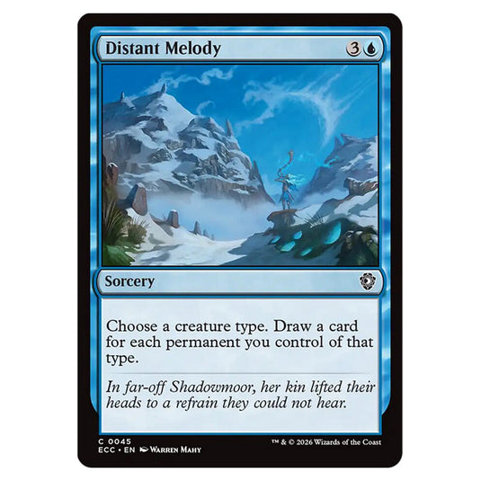 Distant Melody 0045 card from the Magic The Gathering set Lorwyn Eclipsed Commander