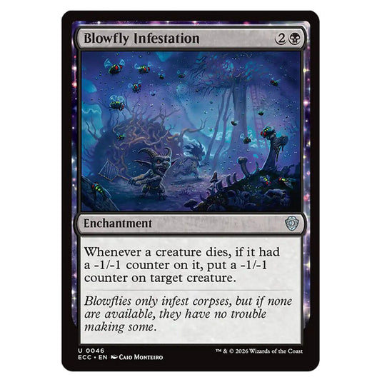 Blowfly Infestation 0046 card from the Magic The Gathering set Lorwyn Eclipsed Commander
