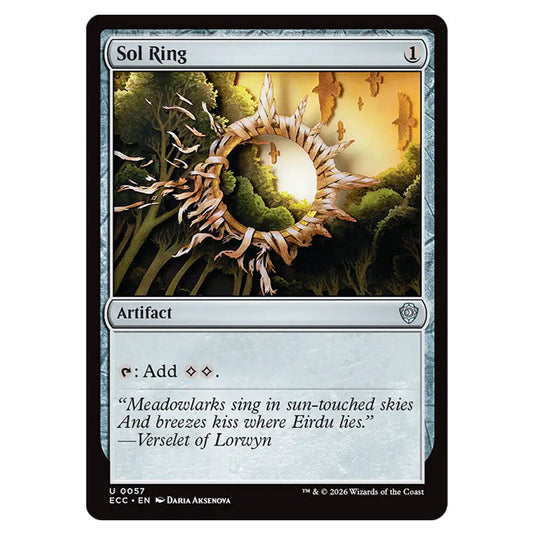 Sol Ring 0057 card from the Magic The Gathering set Lorwyn Eclipsed Commander
