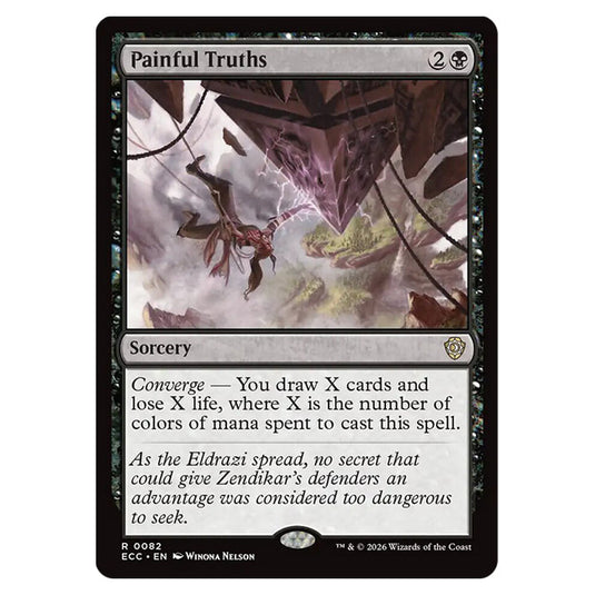 Painful Truths 0082 card from the Magic The Gathering set Lorwyn Eclipsed Commander