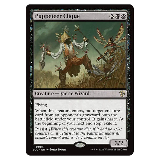Puppeteer Clique 0084 card from the Magic The Gathering set Lorwyn Eclipsed Commander